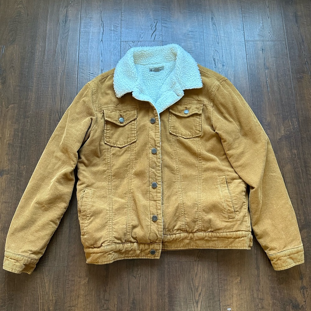 Men's Charles And A Half Tan Sherpa-Lined Jacket